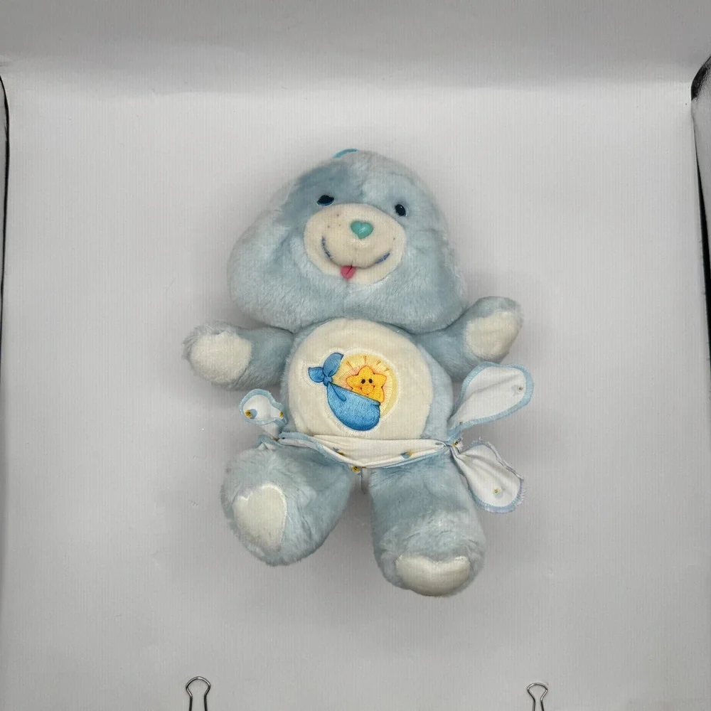 Kenner Care Bears Baby Tugs Bear Kids 13in Blue Vintage 1983 Plush Toy 61260 TB